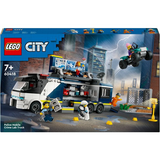 LEGO CITY 60418 POLICYJNA CIĘŻARÓWKA Z LABOR. 3709 -zdjęcie numer 1