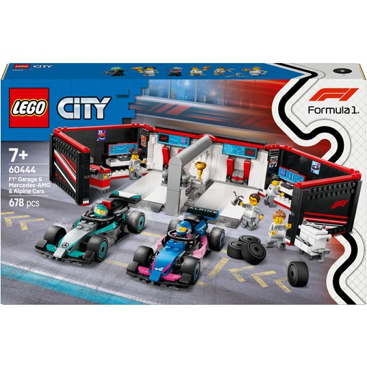 LEGO CITY 60444 GARAŻ I BOLIDY MERCEDES 2502 -zdjęcie numer 1
