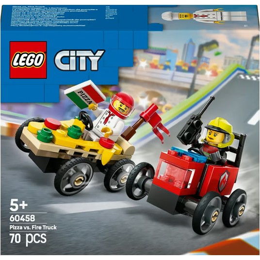 LEGO CITY 60458 ZESTAW WYŚCIGÓWEK PIZZA 4962 -zdjęcie numer 1