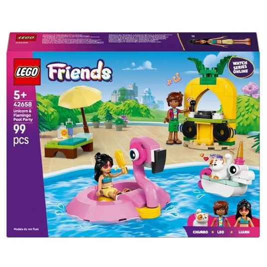 LEGO FRIENDS 42658 Impreza na basenie z jednorożc -zdjęcie numer 1