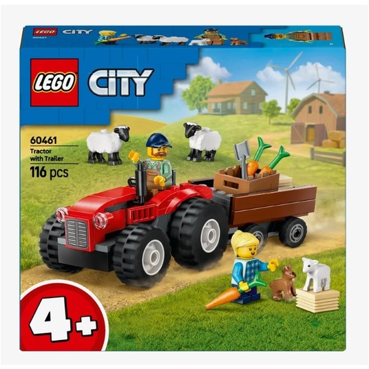LEGO(R) CITY 60461 Czerwony traktor z przyczepą -zdjęcie numer 1