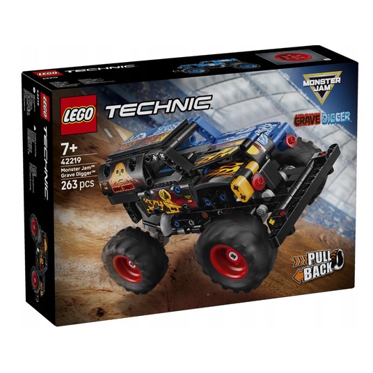 LEGO TECHNIC 42219 Monster Jam Grave Digger Ogień -zdjęcie numer 1