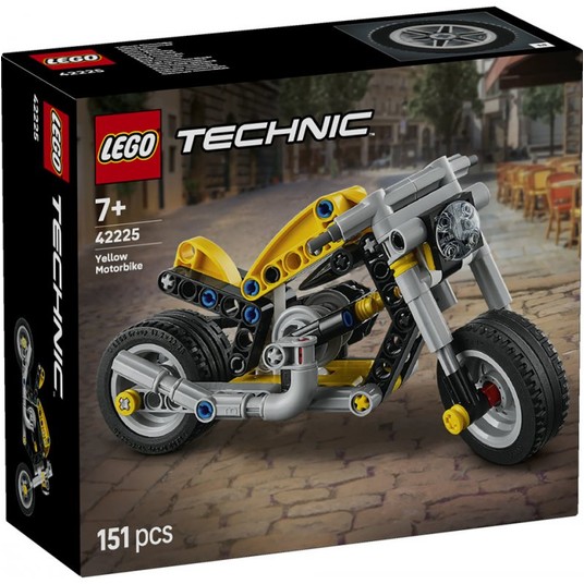 LEGO TECHNIC 42225 Żółty motocykl -zdjęcie numer 1