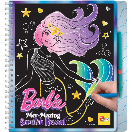 LISCIANI BARBIE SKETCH BOOK MER-MAZING SCRATCH REV -zdjęcie numer 1