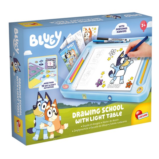 LISCIANI BLUEY SZKOŁA RYSOWANIA Z TABLICĄ LED -zdjęcie numer 1