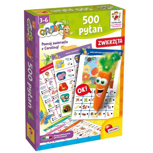 LISCIANI CAROTINA 500 PYTAŃ ZWIERZĘTA 1559 -zdjęcie numer 1