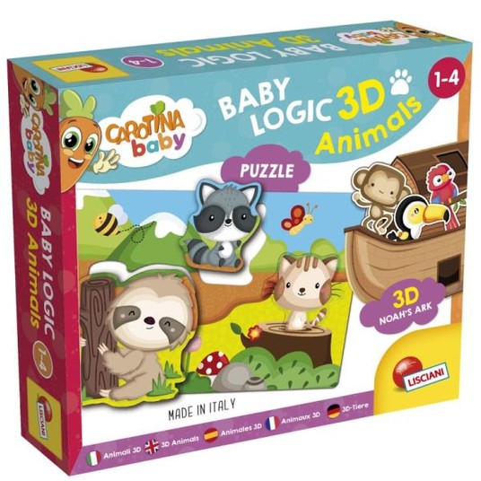 LISCIANI CAROTINA BABY LOGIC 3D ZWIERZĘTA 2536 -zdjęcie numer 1