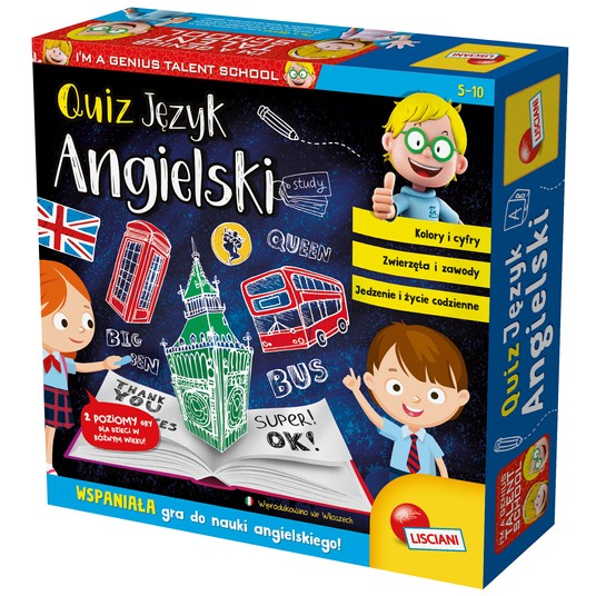 LISCIANI I"M A GENIUS QUIZ - JĘZYK ANGIELSKI 1979 -zdjęcie numer 1