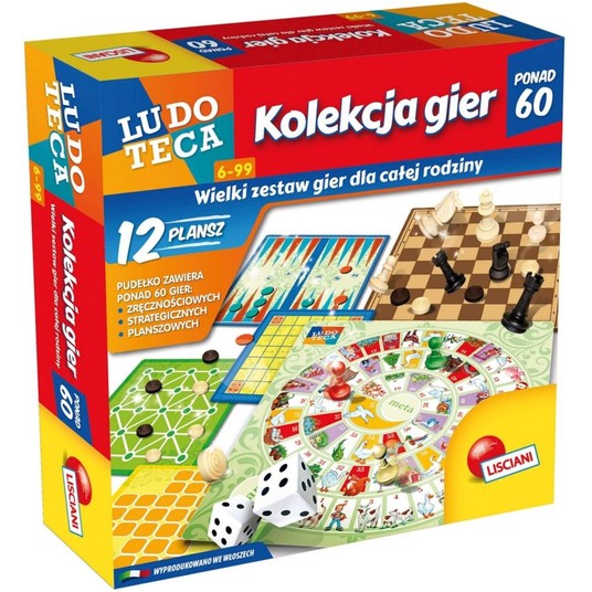 LISCIANI LUDOTECA ZESTAW 60 GIER 9819 -zdjęcie numer 1