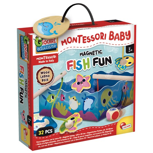 LISCIANI MONTESSORI WOOD BABY FISH FUN 8354 -zdjęcie numer 1