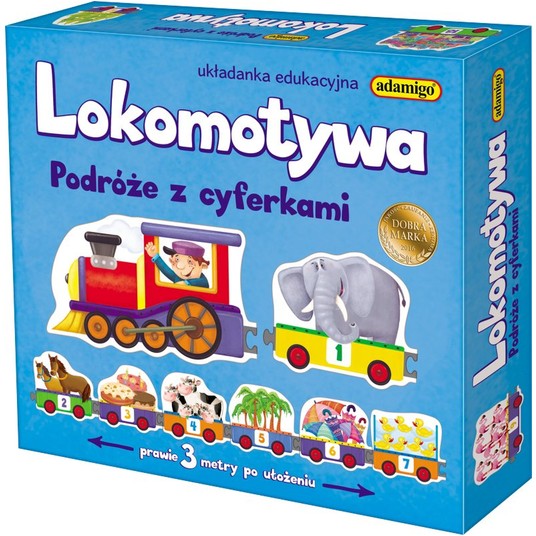 LOKOMOTYWA PODRÓŻE Z CYFERKAMI 7202 -zdjęcie numer 1
