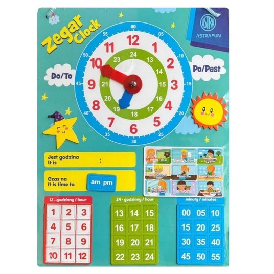 Magnetyczny zestaw do nauki Zegara ASTRAFUN – 48 -zdjęcie numer 1