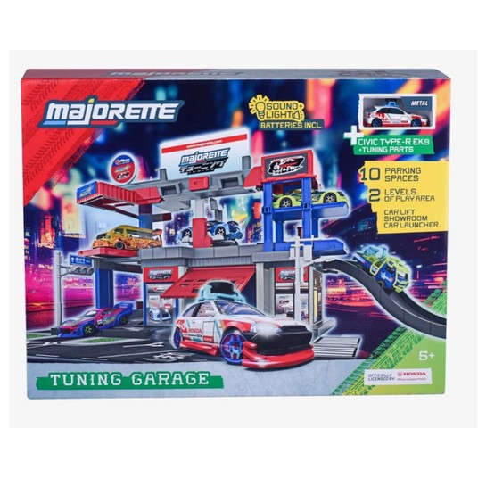 MAJORETTE GARAŻ TUNINGOWY + 1 POJAZD 7665 -zdjęcie numer 1