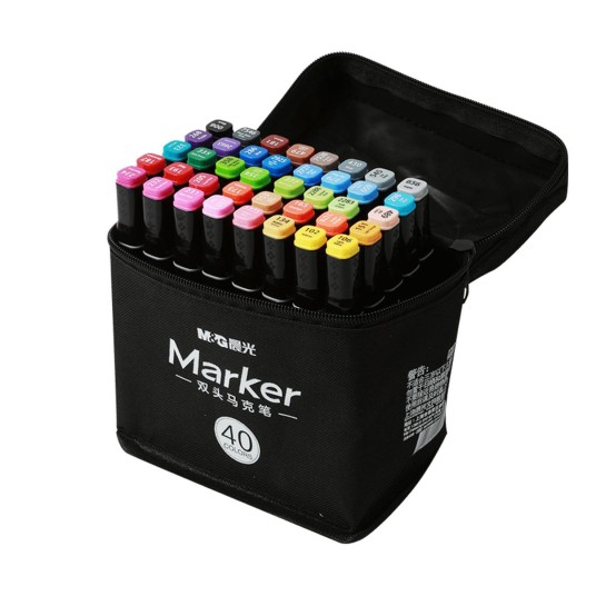 Marker artystyczny alkoholowy, dwustronny, 3,2 mm -zdjęcie numer 1