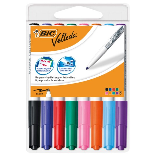 MARKER BIC VELLEDA 1741 MIX (8) 7484 -zdjęcie numer 1