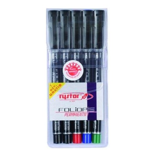 MARKER FOLIOPIS PERMAN. FB-25 ETUI 5 KOL 3173 -zdjęcie numer 1
