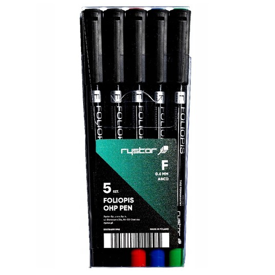 MARKER FOLIOPIS PERMANENTNY FF-6 ETUI 5 KOL 1995 -zdjęcie numer 1