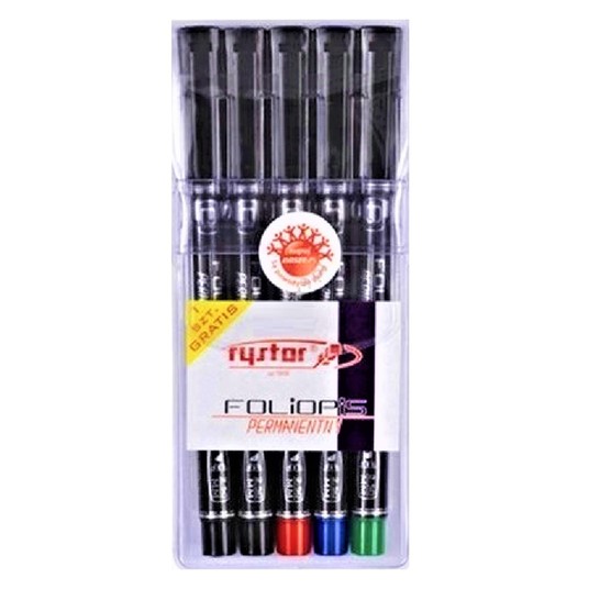 MARKER FOLIOPIS PERMANENTNY FS-4 ETUI (5) 1988 -zdjęcie numer 1