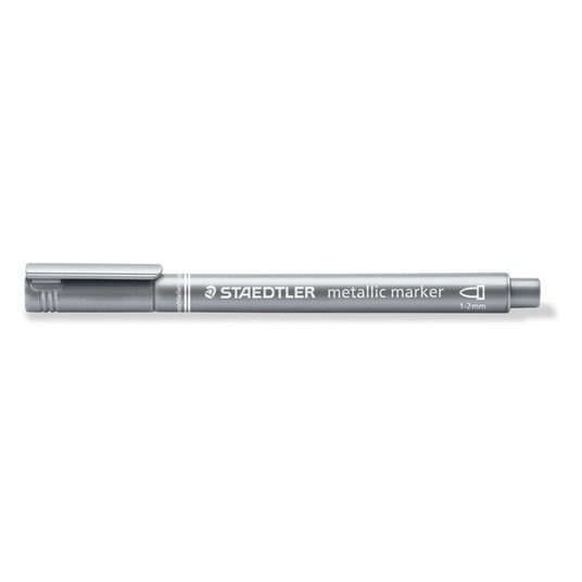 MARKER METALICZNY SREBRNY OK KOŃC GR. M 1-2MM 2042 -zdjęcie numer 1