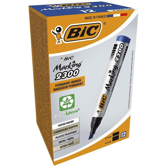 MARKER PERM. 2300 ECO ŚC KOŃC A'12 NIEBIESKI -zdjęcie numer 1