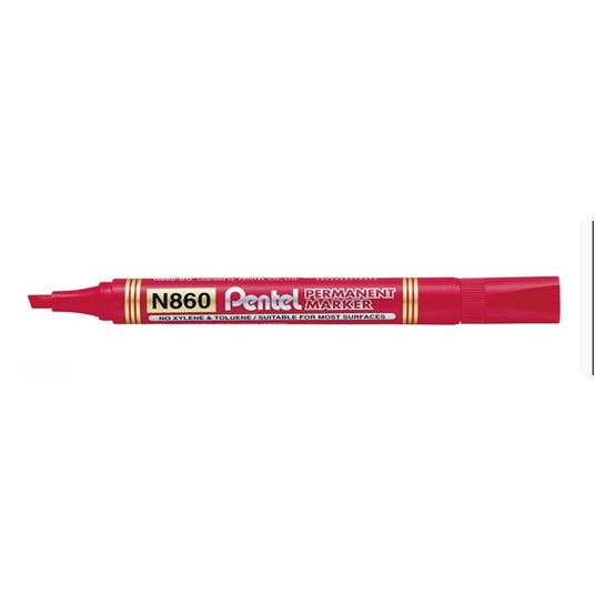 MARKER PERMAN. ŚC PENTEL N860 CZERWONY A"12 0470 -zdjęcie numer 2