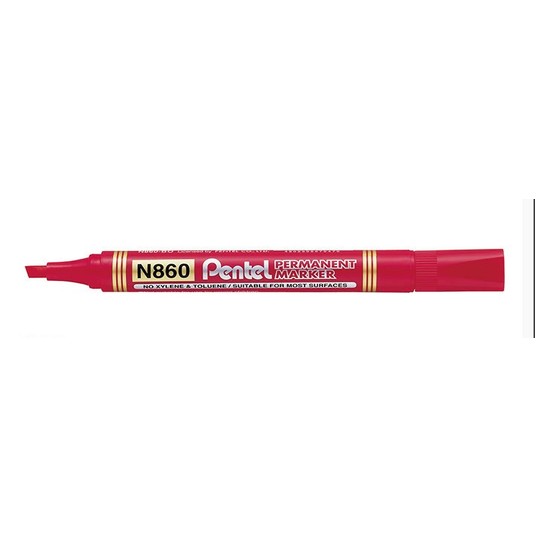 MARKER PERMAN. ŚC PENTEL N860 CZERWONY A"12 0470 -zdjęcie numer 1