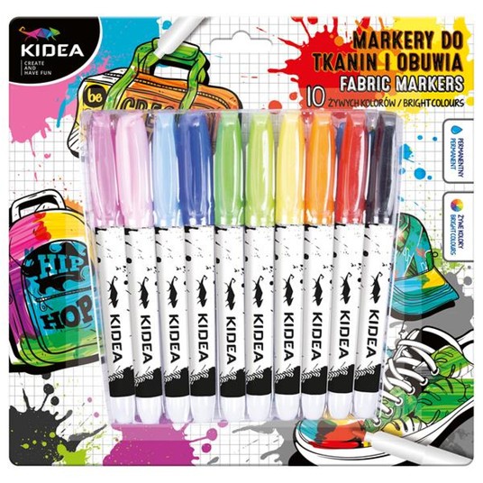 MARKERY DO OBUWIA I TKANIN 10 KOL.KIDEA 5323 -zdjęcie numer 1