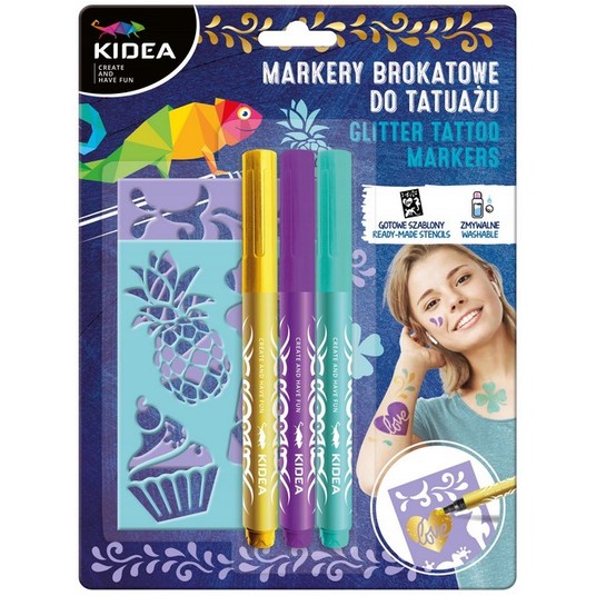 MARKERY DO TATUAŻU A Z SZABLONAMI KIDEA 8668 -zdjęcie numer 1