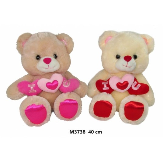MIŚ Z SERCEM 2 RODZ 40 CM M3738 -zdjęcie numer 1