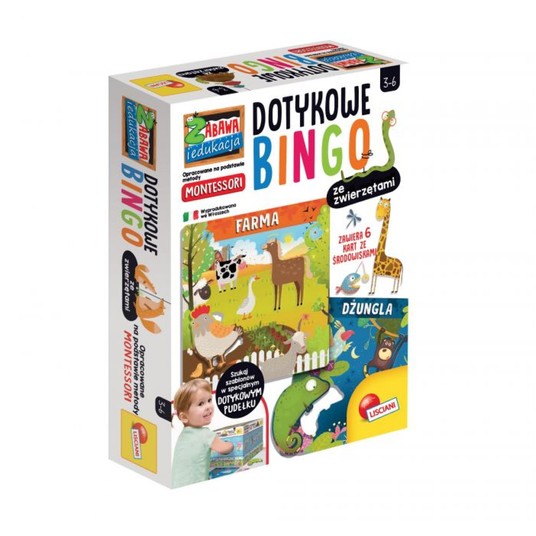 MONTESSORI PLUS DOTYKOWE BINGO ZE ZWIERZĘTAMI 5935 -zdjęcie numer 1