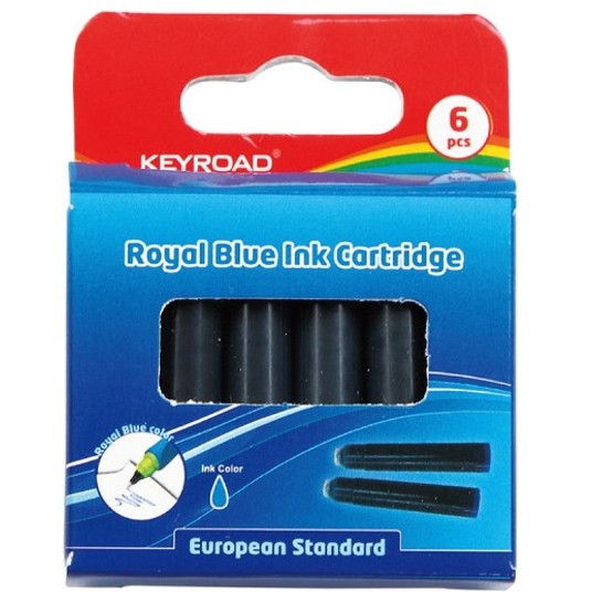 NABOJE DO PIÓR KEYROAD 6SZT. NIEBIESKIE 4756 -zdjęcie numer 1