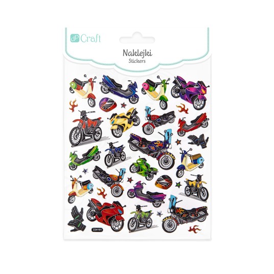 NAKLEJKI - MOTOCYKLE 34 SZT. 7288 A'5 -zdjęcie numer 1