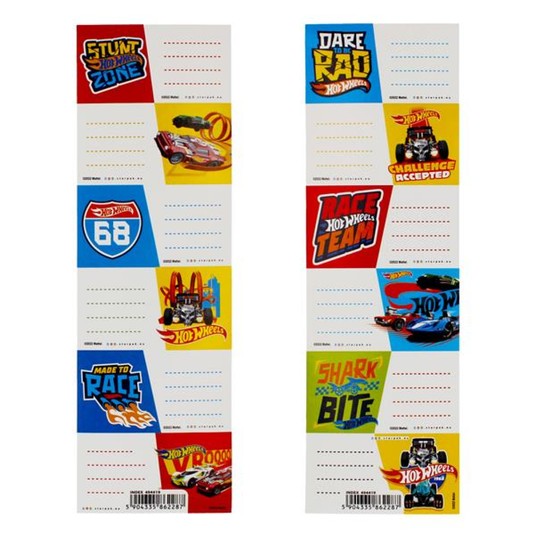 NAKLEJKI NA ZESZYT HOT WHEELS STK PBA 25/2500 A'25 -zdjęcie numer 1