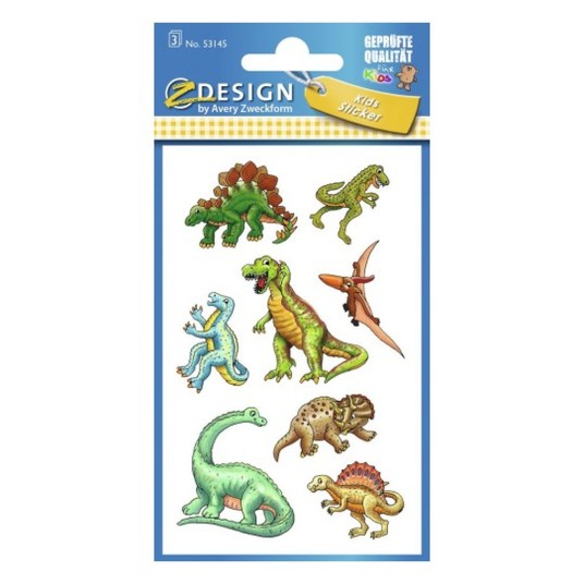 NAKLEJKI PAPIEROWE DINOZAURY 53145 -zdjęcie numer 1