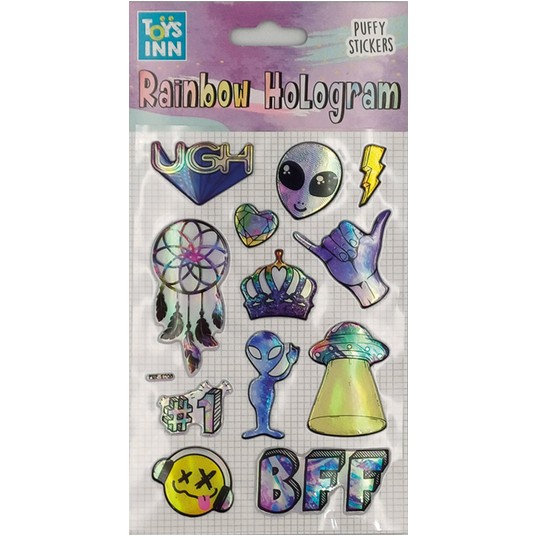 Naklejki rainbow hologram - alien 8677 -zdjęcie numer 1