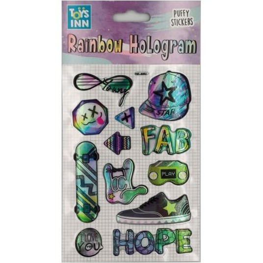 Naklejki rainbow hologram - fab 8615 -zdjęcie numer 1