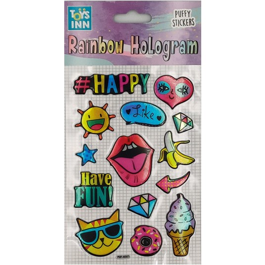 Naklejki rainbow hologram - happy 8622 -zdjęcie numer 1