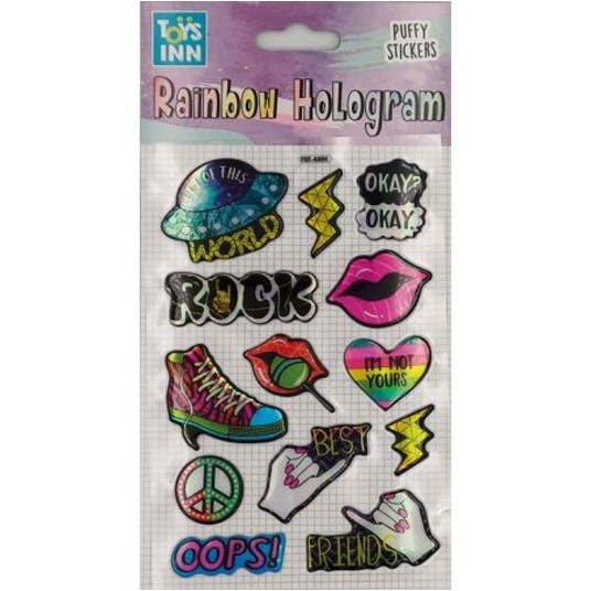 Naklejki rainbow hologram - rock 8639 -zdjęcie numer 1
