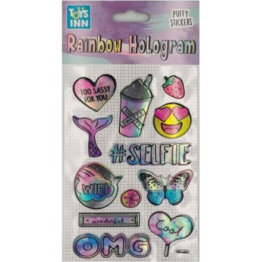 Naklejki rainbow hologram - selfie 8417 -zdjęcie numer 1