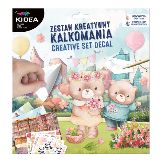 NAKLEJKI TRANSFEROWE - KALKOMANIA E KIDEA 0477 -zdjęcie numer 1