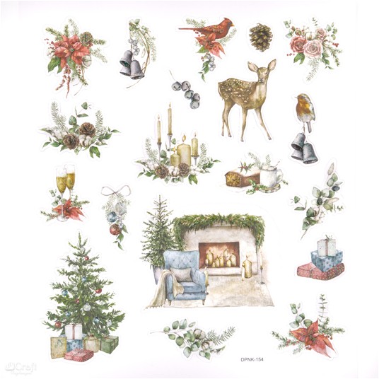 NAKLEJKI Z BROKATEM - LOVABLE CHRISTMAS- HOME 4280 -zdjęcie numer 1