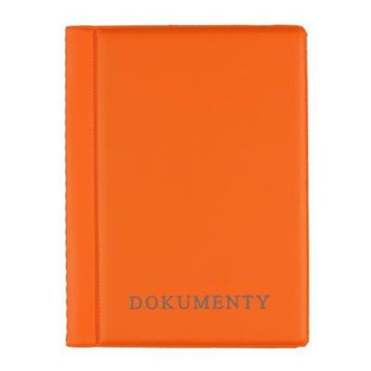 OKŁADKA NA DOKUMENTY MINI ORANGE 0308 A'6 -zdjęcie numer 1