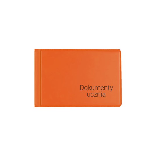 OKŁADKA NA DOKUMENTY UCZNIA MAŁE ORANGE A'6 -zdjęcie numer 1