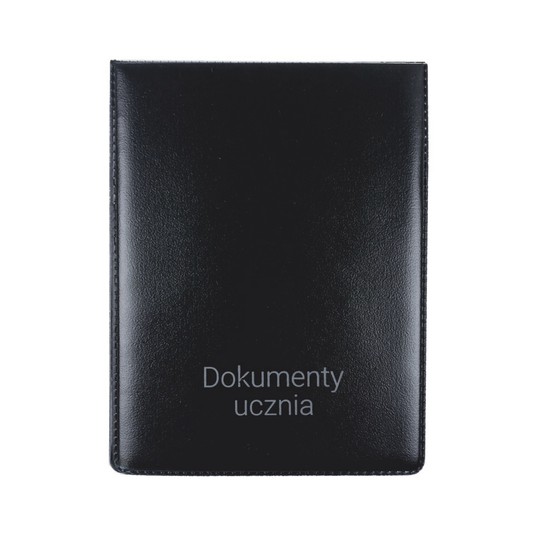 OKŁADKA NA DOKUMENTY UCZNIA PION CZARNA 6804 A'10 -zdjęcie numer 1