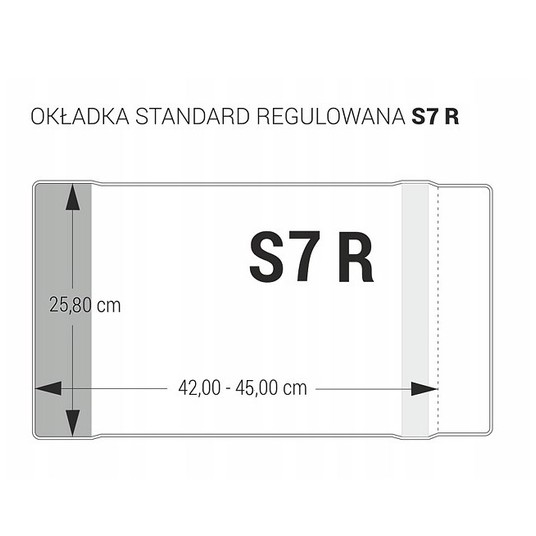 OKŁADKA STANDARD S7 - 258 REGULOWANA BEZBARWNA (25 -zdjęcie numer 1