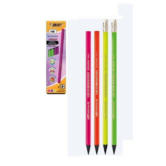 OŁÓWEK EVOLUTION FLUO BEZ GUMKI (12) 6182 -zdjęcie numer 1
