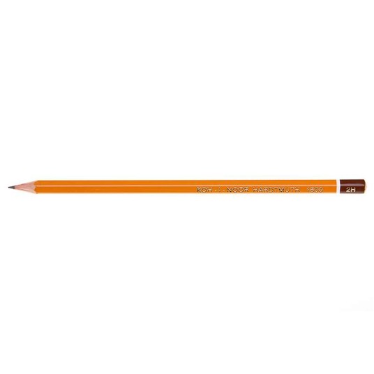 OŁÓWEK GRAFITOWY KOH-I-NOOR 1500-2H 5896 A'12 -zdjęcie numer 2