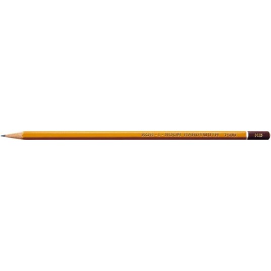 OŁÓWEK GRAFITOWY KOH-I-NOOR 1500-2H 5896 A'12 -zdjęcie numer 1
