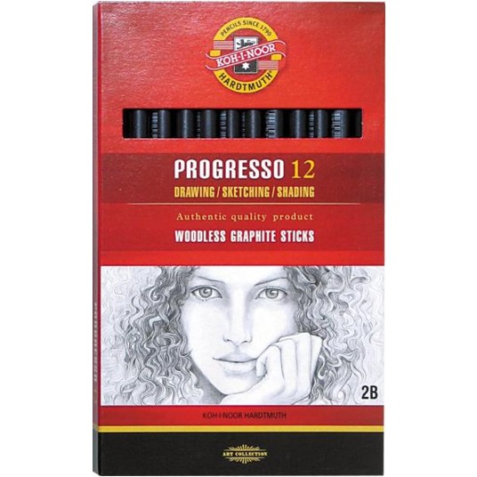 OŁÓWEK GRAFITOWY PROGRESSO 8911 2B 8690 A'12 -zdjęcie numer 1