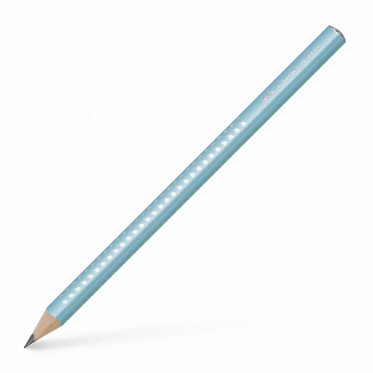 OŁÓWEK JUMBO SPARKLE PEARL TURKUSOWY FABER-CAST -zdjęcie numer 1